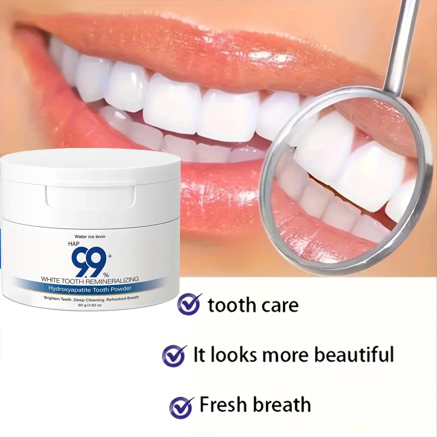 99% HAP Hydroxyapatite Tooth Powder – Remineralizing & Whitening