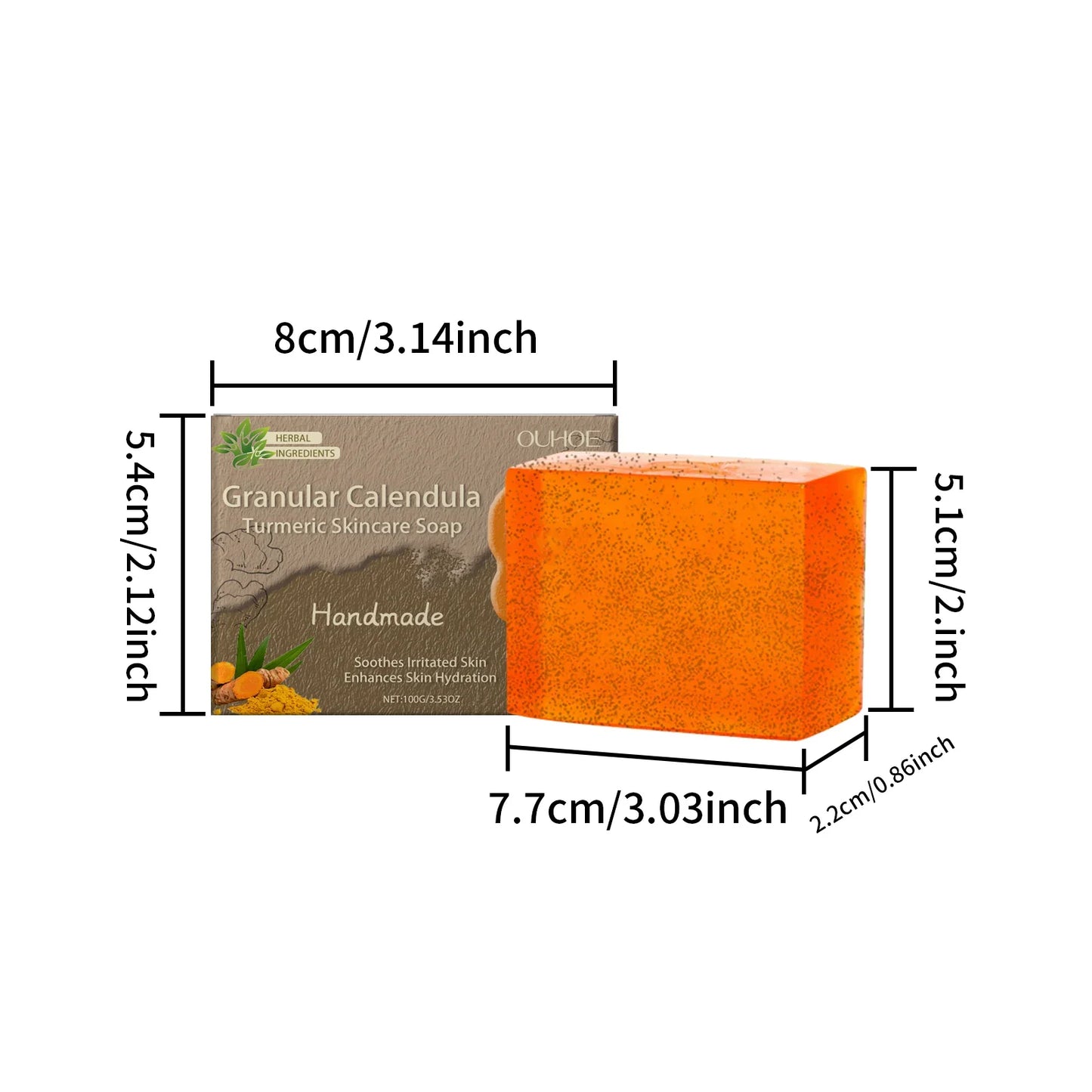 Calendula Handmade Body Soap – Moisturizing & Cleansing 100g
