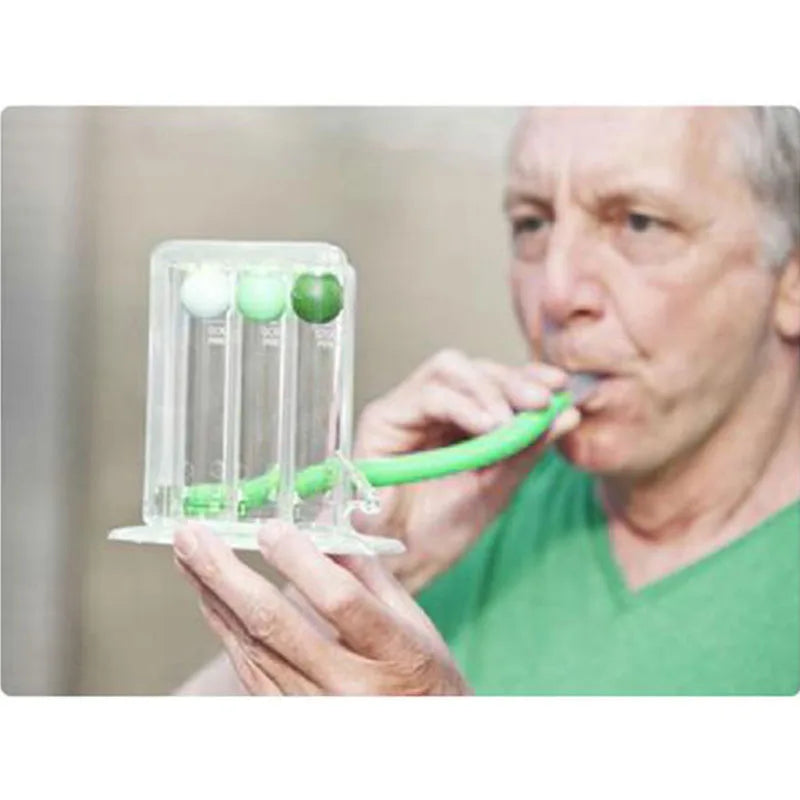 3-Ball Breathing Exerciser | Lung Trainer & Spirometer