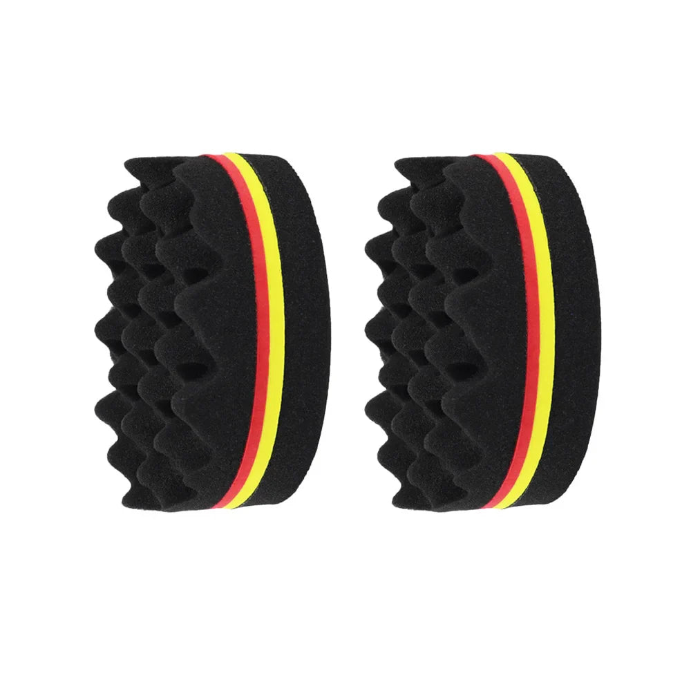 Double-Sided Twist Hair Sponge Brush – Afro Curl Styling