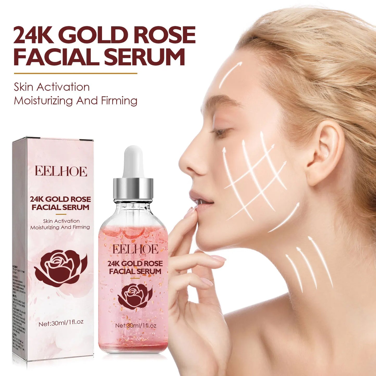 Rose Face Serum 30ml – Moisturizing Anti-Aging Skin Serum