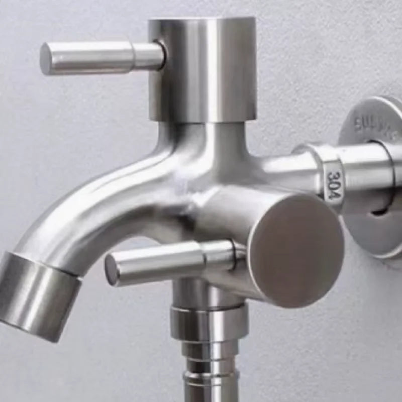Dual Spout Faucet – Double Outlet for Laundry Sink & Washer