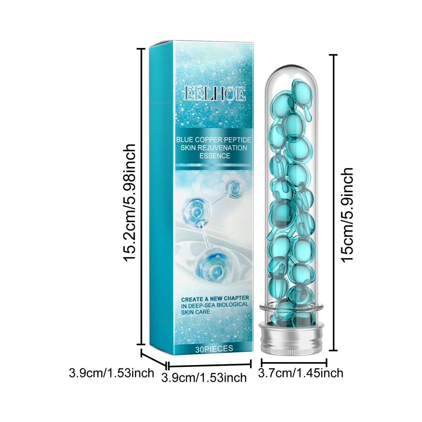 Hoygi 30pc Hyaluronic Acid Face Serum Capsules – Anti-Aging