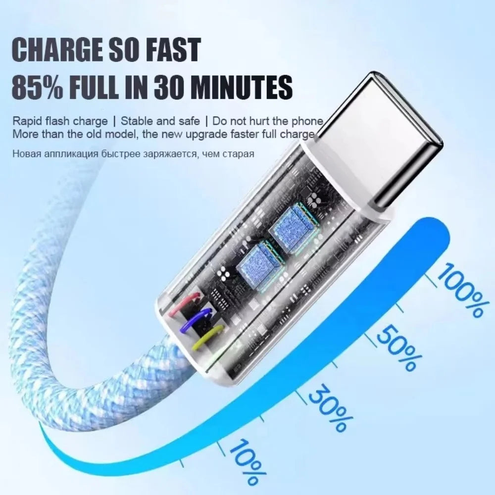 PD 60W USB-C to USB-C Fast Charging Cable | 1–3 Pack