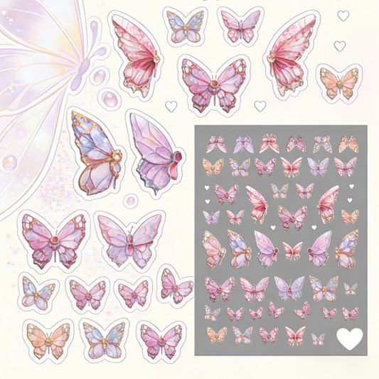5D Self-Adhesive Butterfly Nail Stickers for Nail Art Nail Art Peaceful Pleasures Health and Wellness