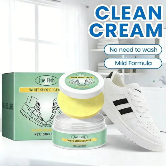 White Shoe Cleaner Foam – No-Wash Dry Cleaning Peaceful Pleasures Health and Wellness