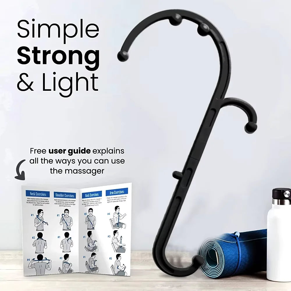Trigger Point Hook Cane Massager – Back, Neck & Foot Relief