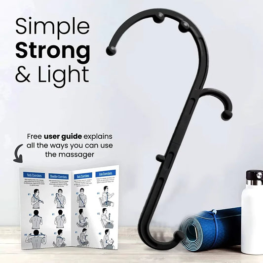 Trigger Point Hook Cane Massager – Back, Neck & Foot Relief