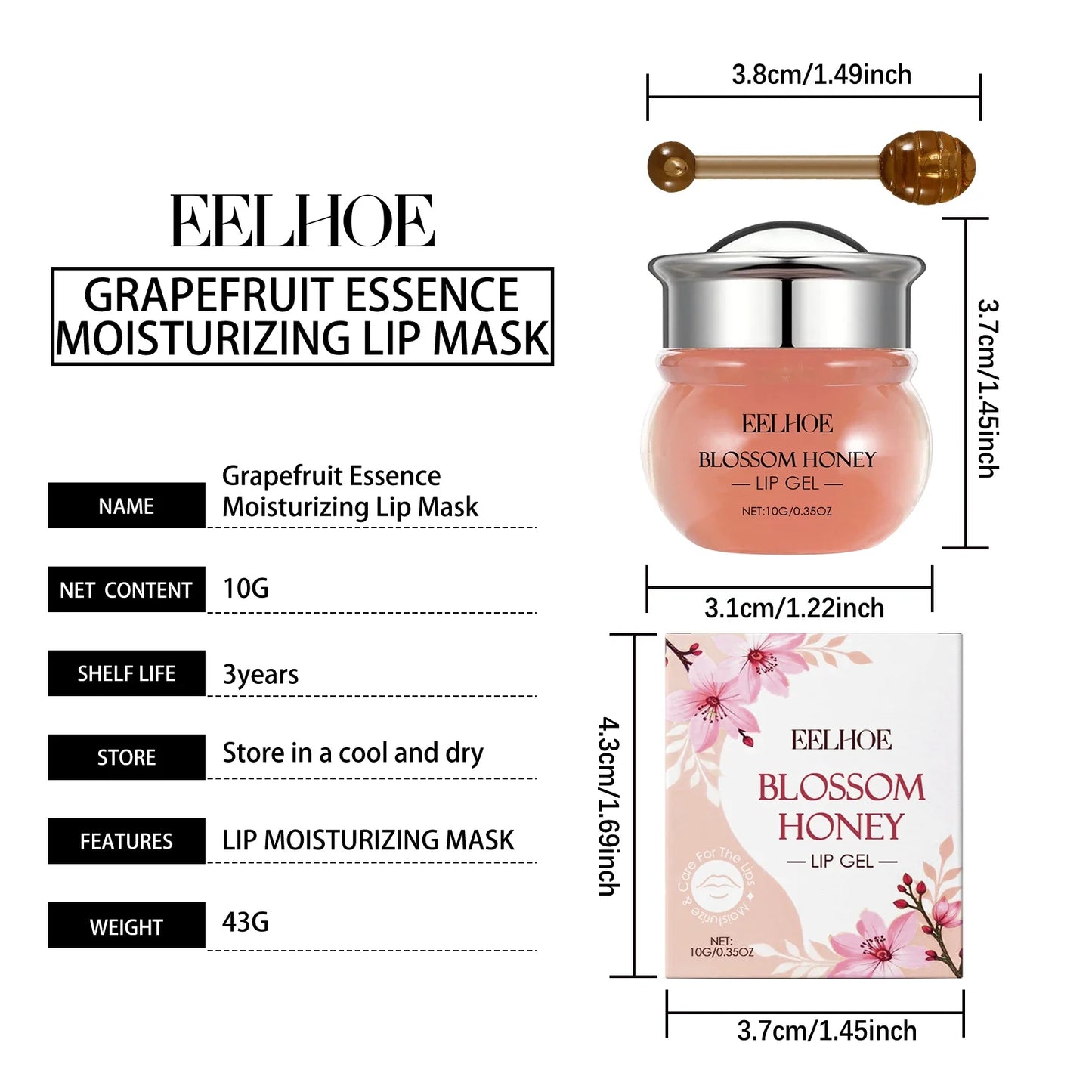 Blossom Honey Lip Gel – Moisturizing & Nourishing Lip Balm