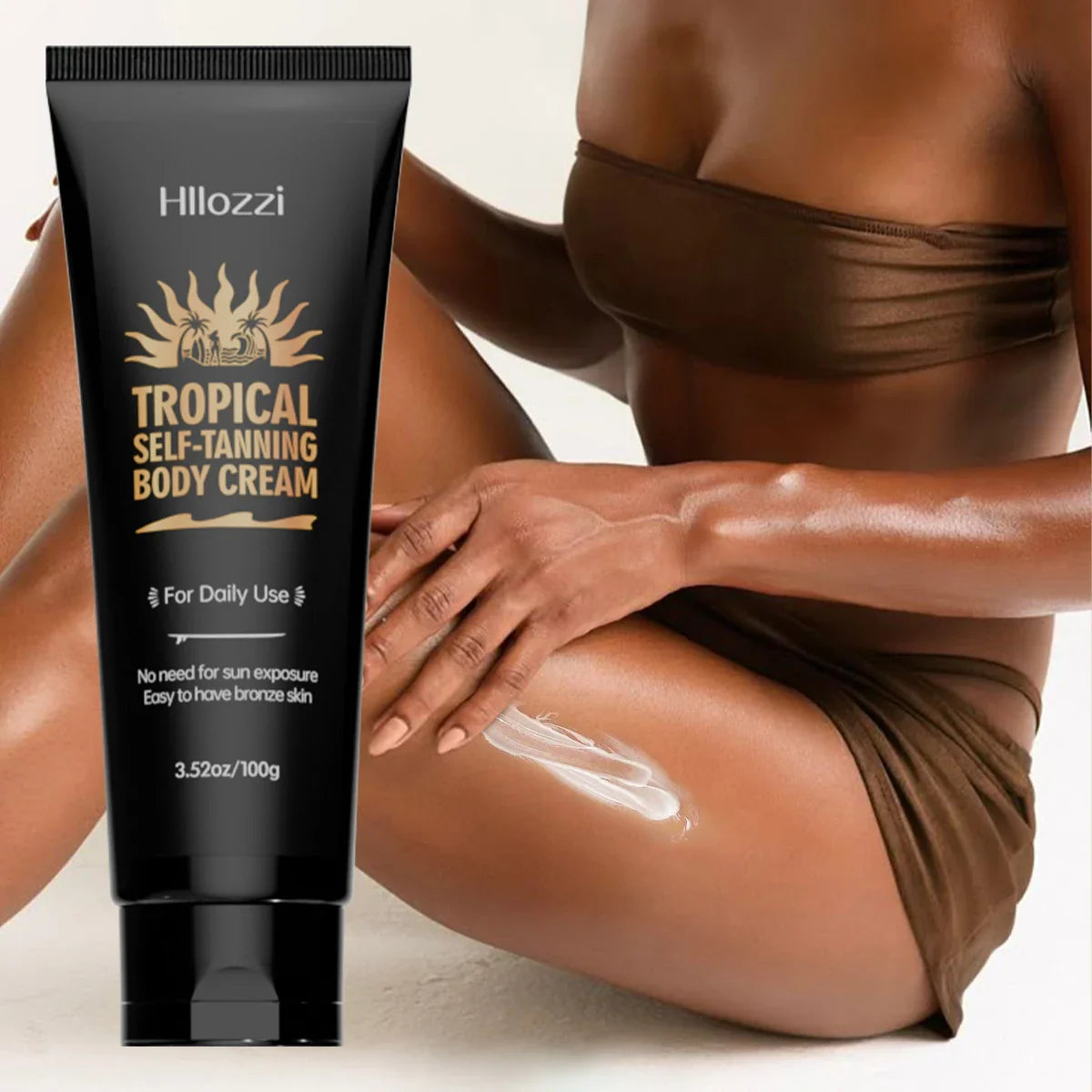 Self-Tanning Lotion with Coconut Oil – Face & Body Bronzer