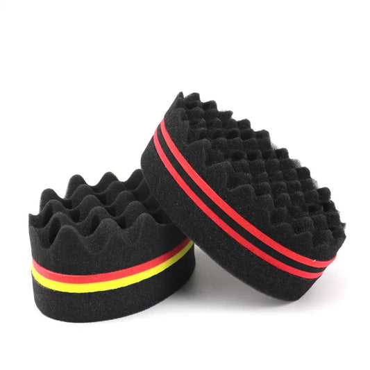 Double-Sided Twist Hair Sponge Brush – Afro Curl Styling Hair Sponge Brush Oasis Select