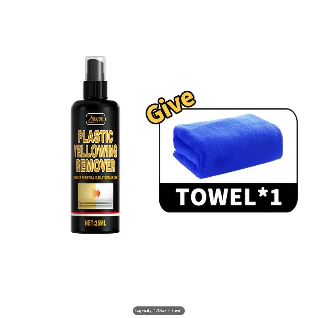 Plastic Yellowing Remover Spray – AC, Car & Appliance Restorer