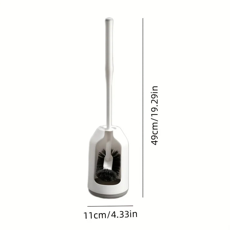 Toilet Brush Set with Ventilated Base & Long Ergonomic Handle