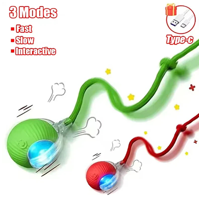 Electric Rolling Ball Cat Toy – Auto Interactive Mouse Ball