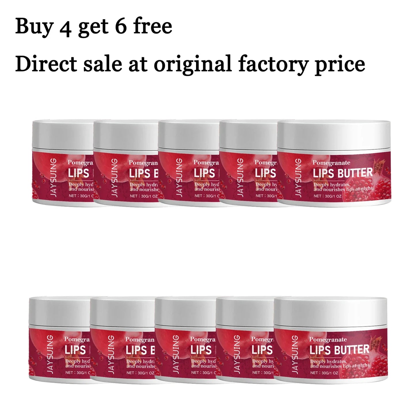 Pomegranate Lip Mask 30g – Overnight Moisturizing Lip Treatment
