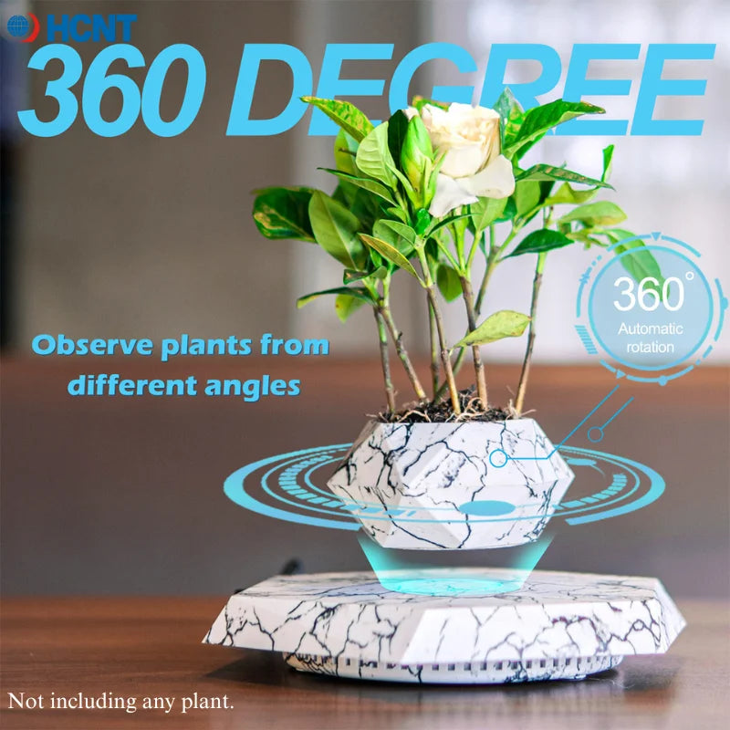 Magnetic Levitating Floating Plant Pot | Air Bonsai 360° Spin