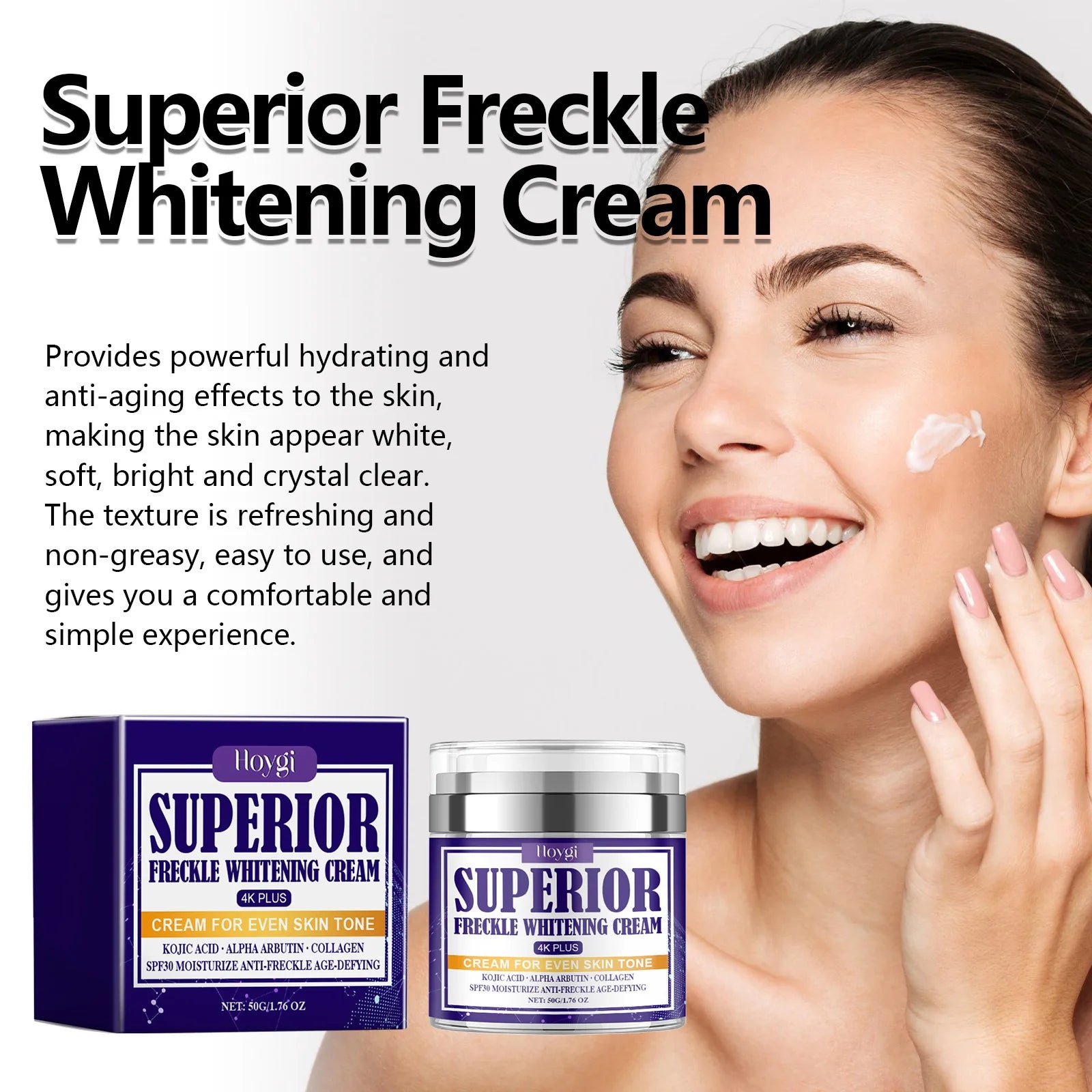 Nourishing Facial Cream Lifting Fade Fine Lines Soothing Redness Skin Barrier Improvement Whiten Spots Anti Aging Repair Cream Peaceful Pleasures Health and Wellness
