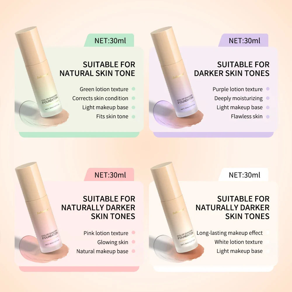 Lakerain Color-Changing CC Foundation Matte BB Cream 30ml