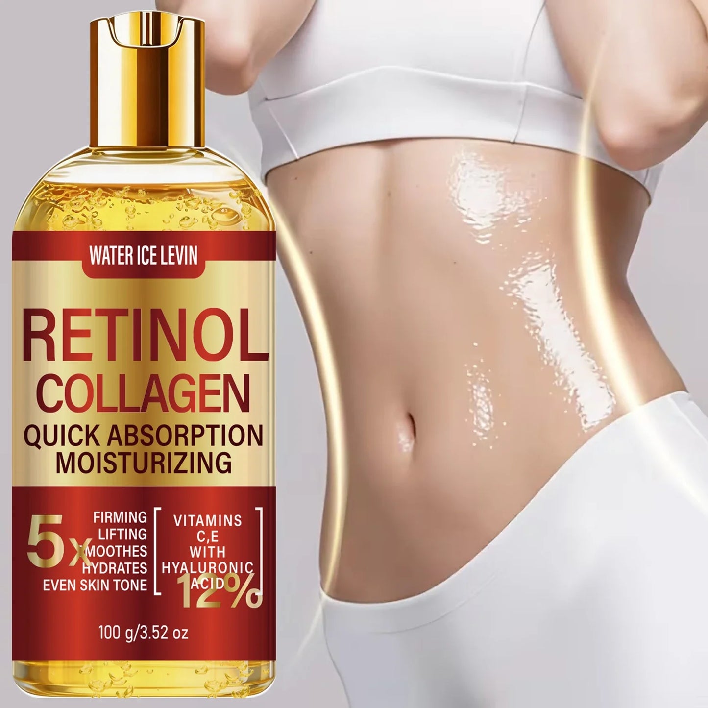 Retinol & Collagen Body Oil – Fast Absorbing, Smooth Skin