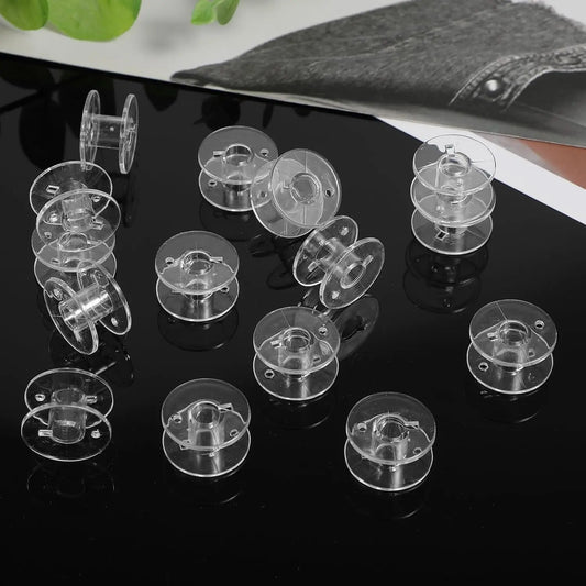 SA156 Clear Plastic Bobbins – Brother & Singer Compatible Sewing Machine Bobbins Oasis Select