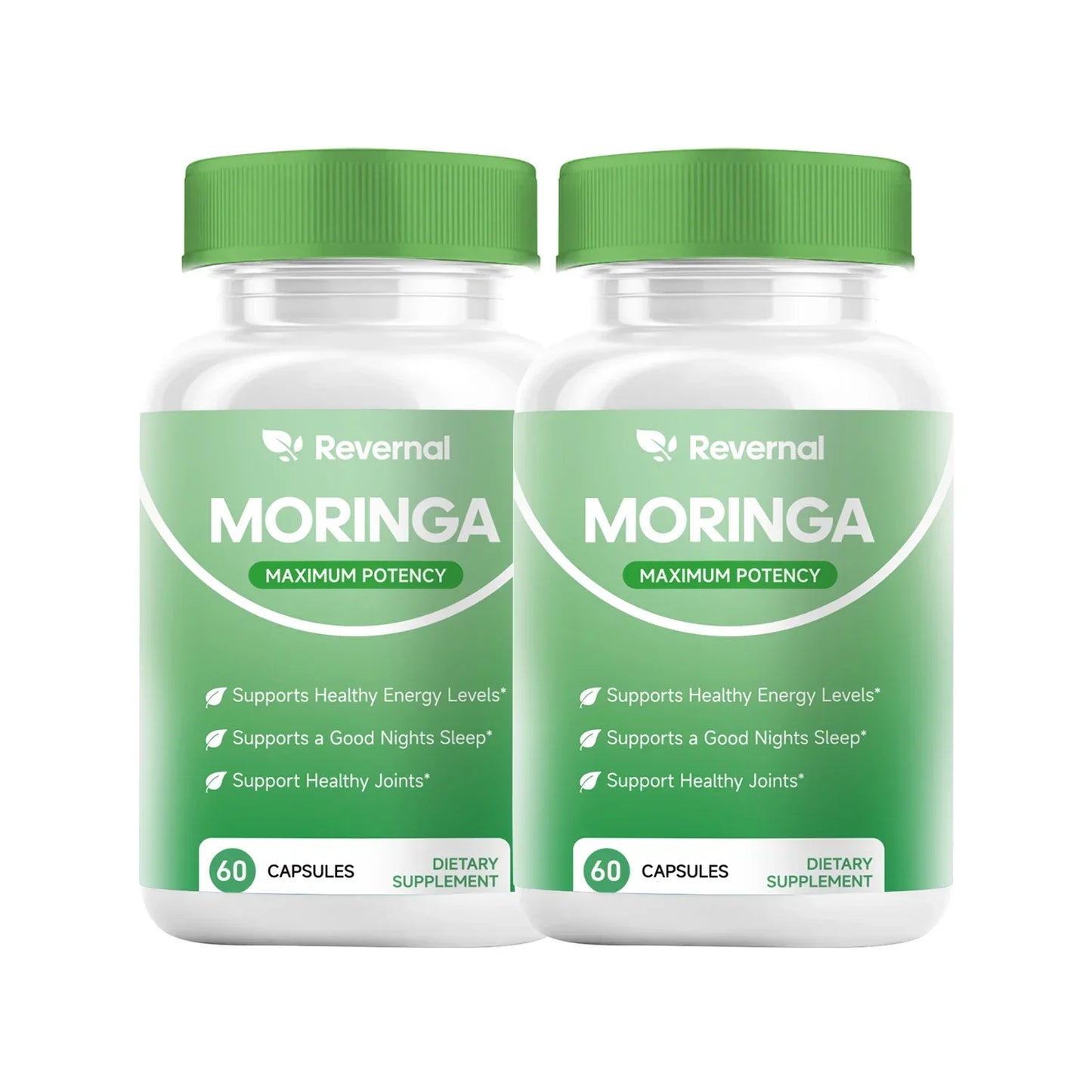 Quitmood Moringa Powder Capsules - 800mg of Pure Nutrient-Rich Moringa Powder - A Natural Green Antioxidant Superfood Peaceful Pleasures Health and Wellness 2pcs United States