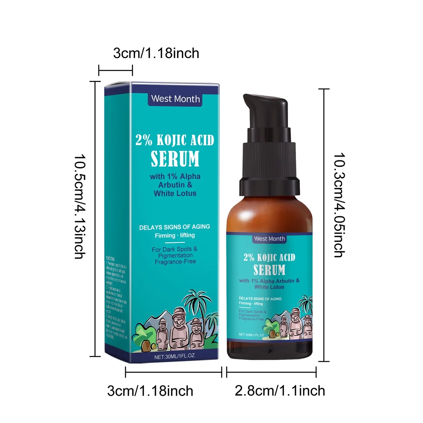Kojic Acid Face Serum 30ml – Brighten & Even Skin Tone