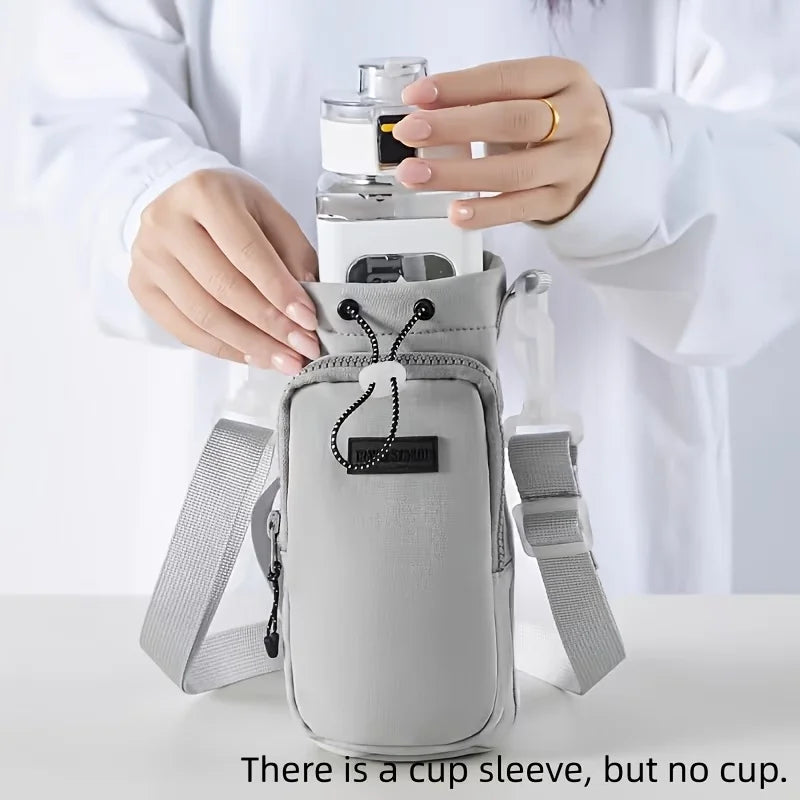 Insulated Water Bottle Crossbody Carrier Bag | Adjustable Strap