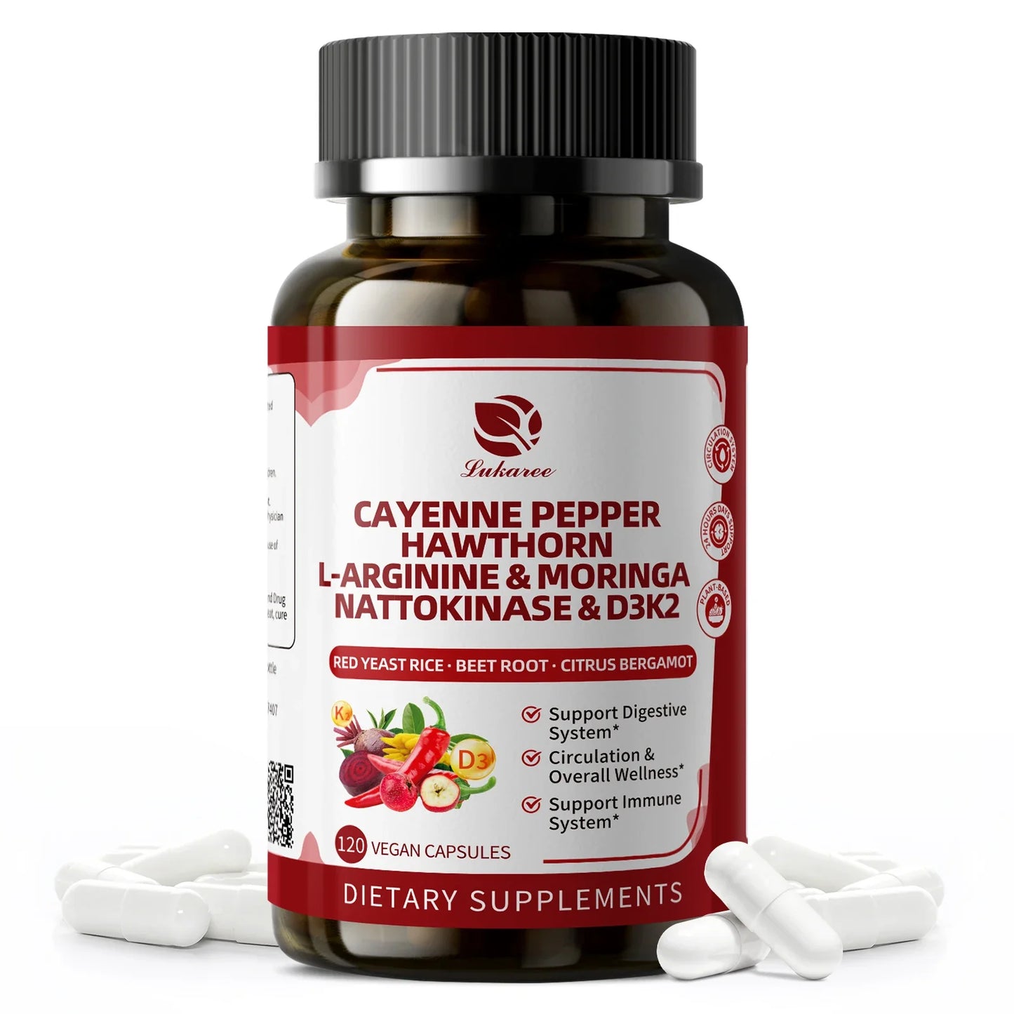 Beworths 18-in-1 Cayenne Pepper Capsules | 120 Count