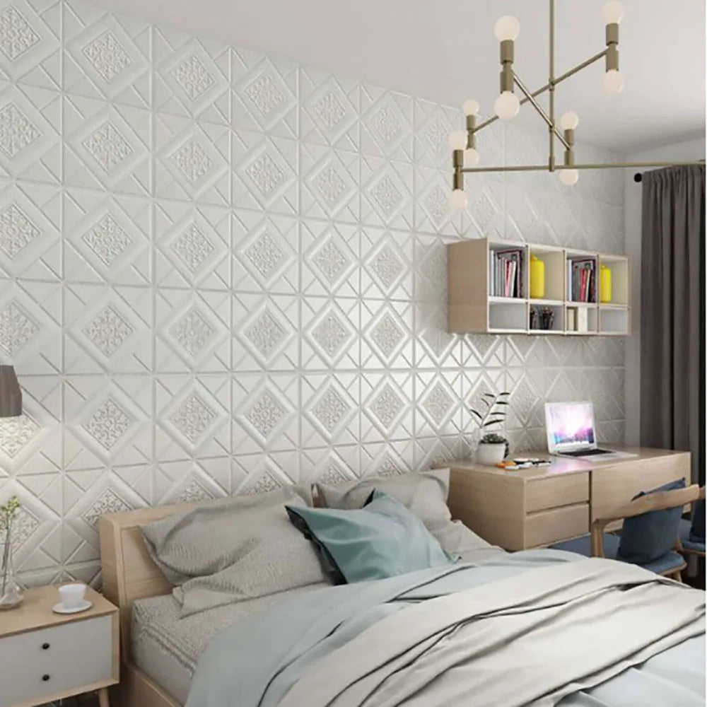 3D Brick Foam Wall Panels | Self-Adhesive 70x70cm Stickers