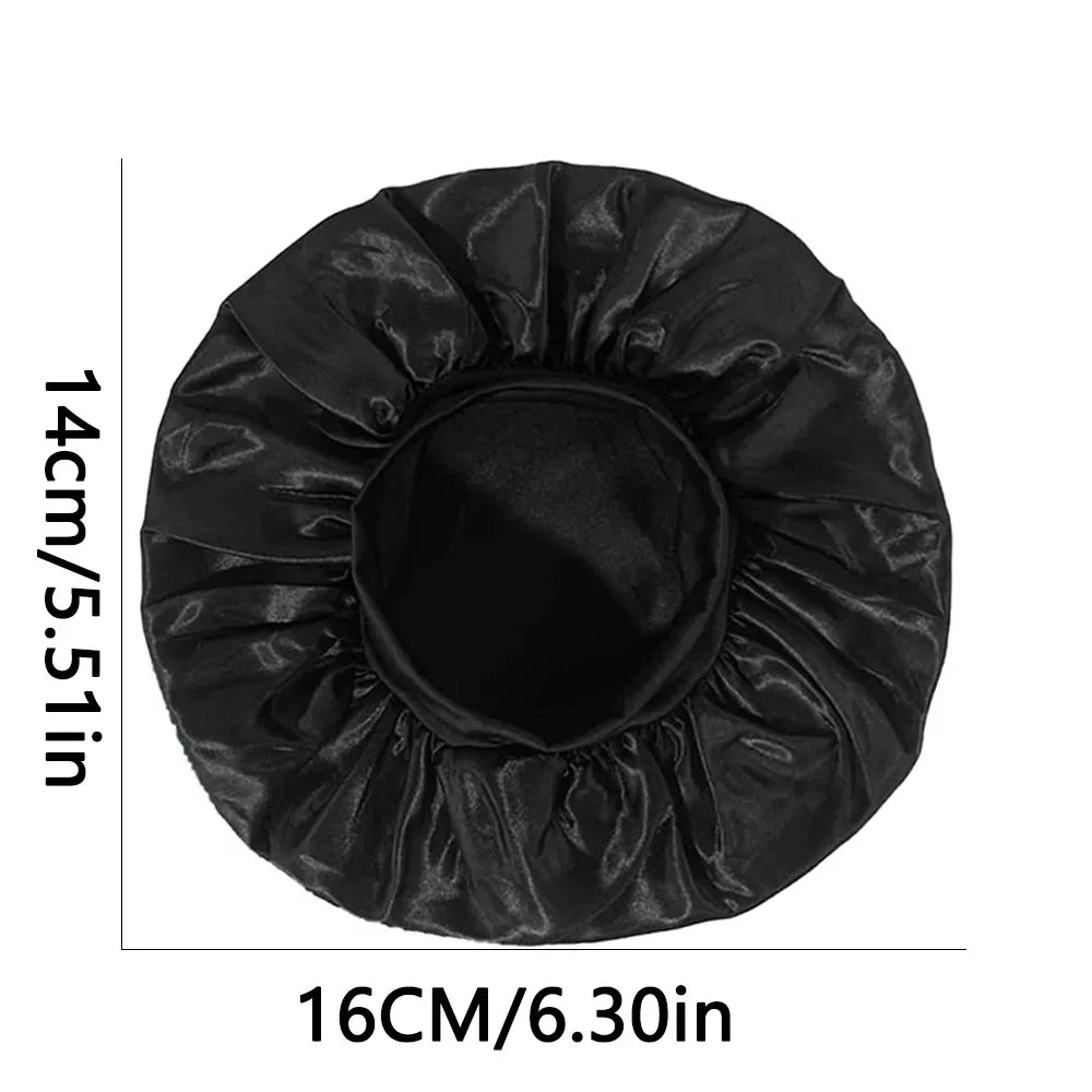 Satin Sleep Hair Bonnet Cap – Frizz-Free Night Cap for Women