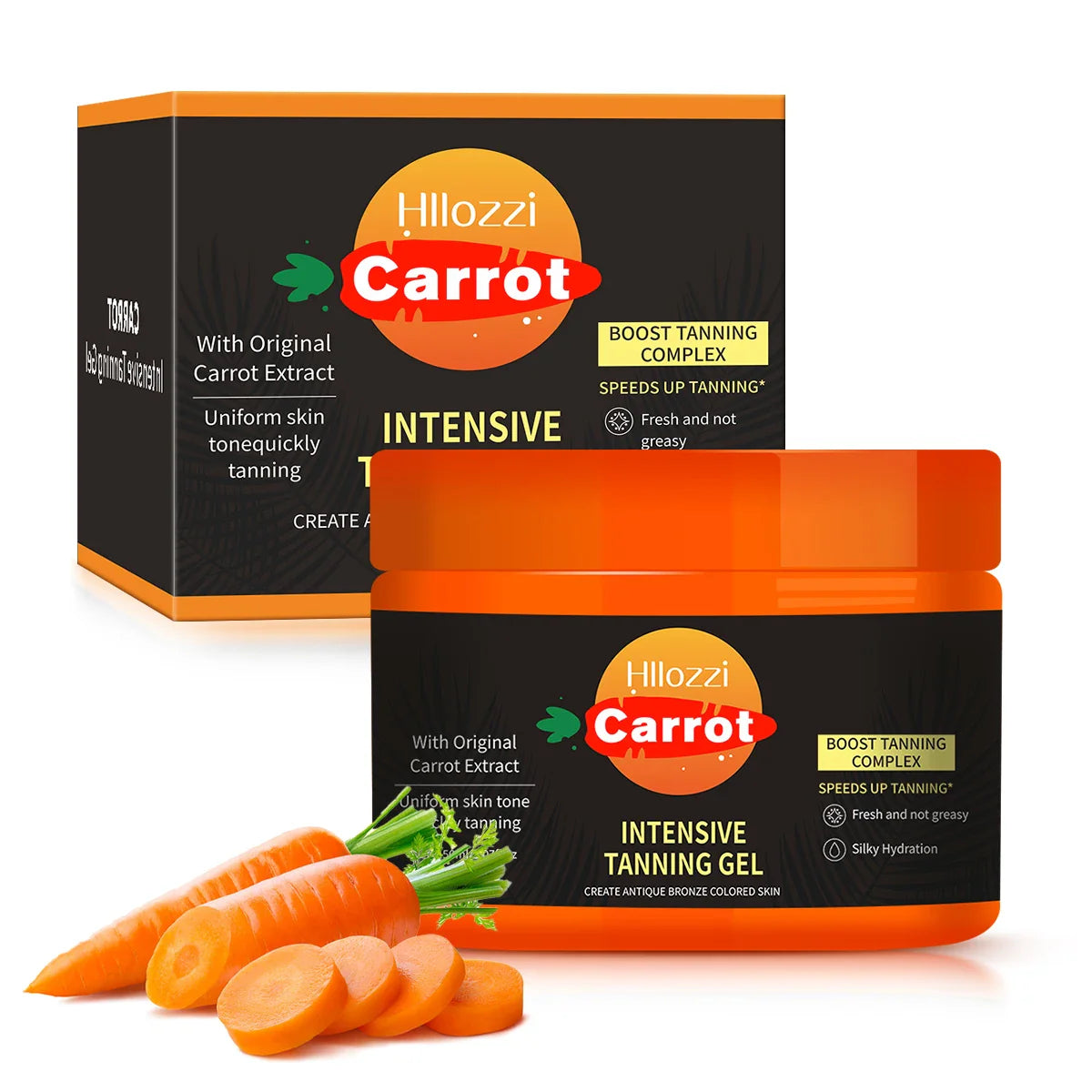 Carrot Gel Self-Tanner 150ml – Face & Body Bronze Glow