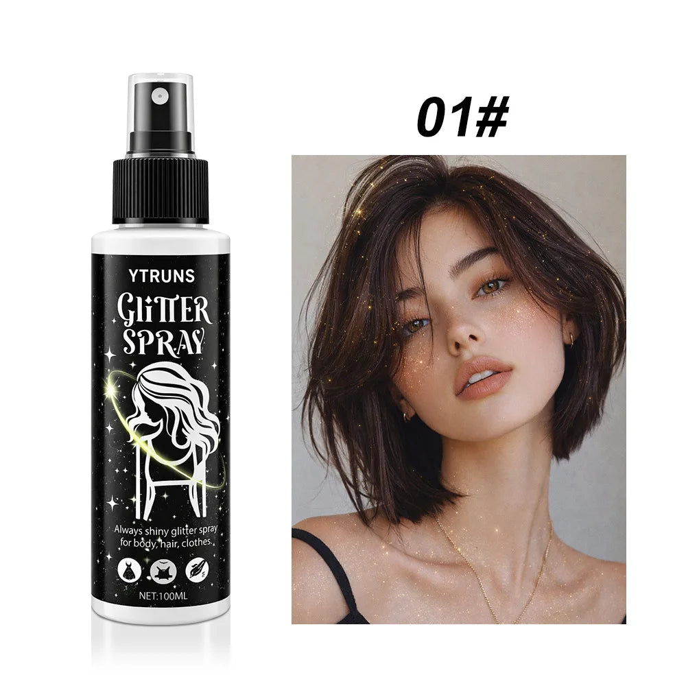 Body Glitter Spray – Shimmer Mist for Hair, Face & Body | 5 Colors