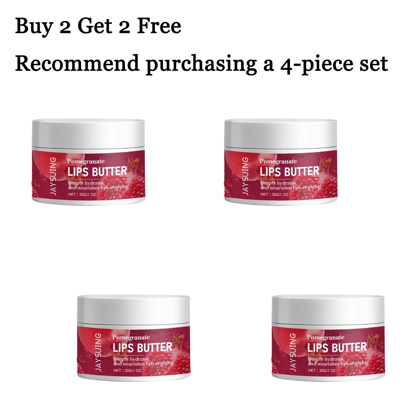 Pomegranate Lip Mask 30g – Overnight Moisturizing Lip Treatment