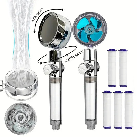360° Turbine Handheld Shower Head – High Pressure & Water Saving Handheld Shower Head Oasis Select