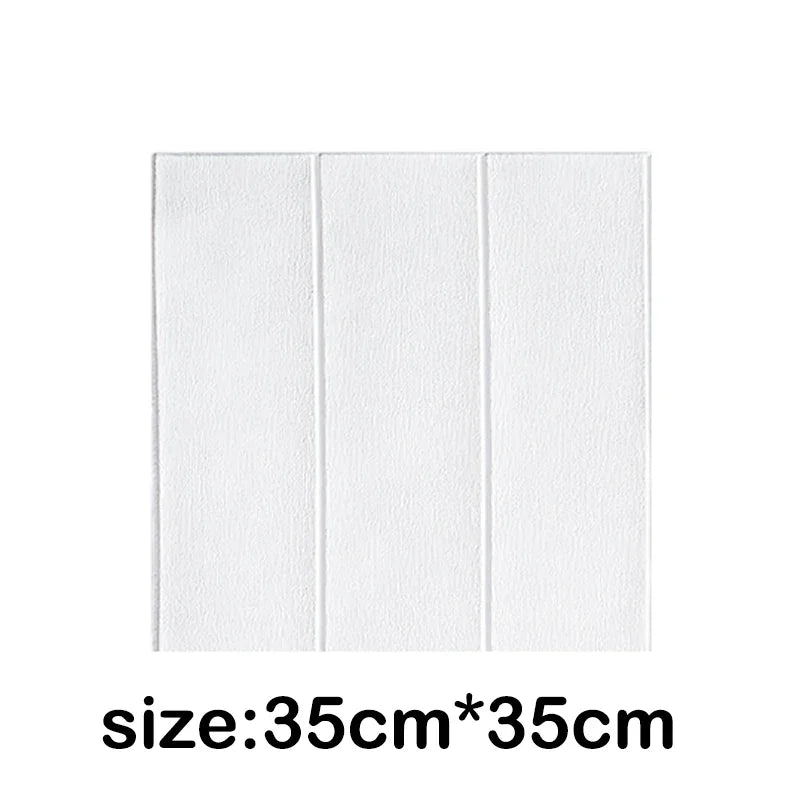 10-Pack 3D Wood Grain Peel & Stick Wall Tiles | Waterproof