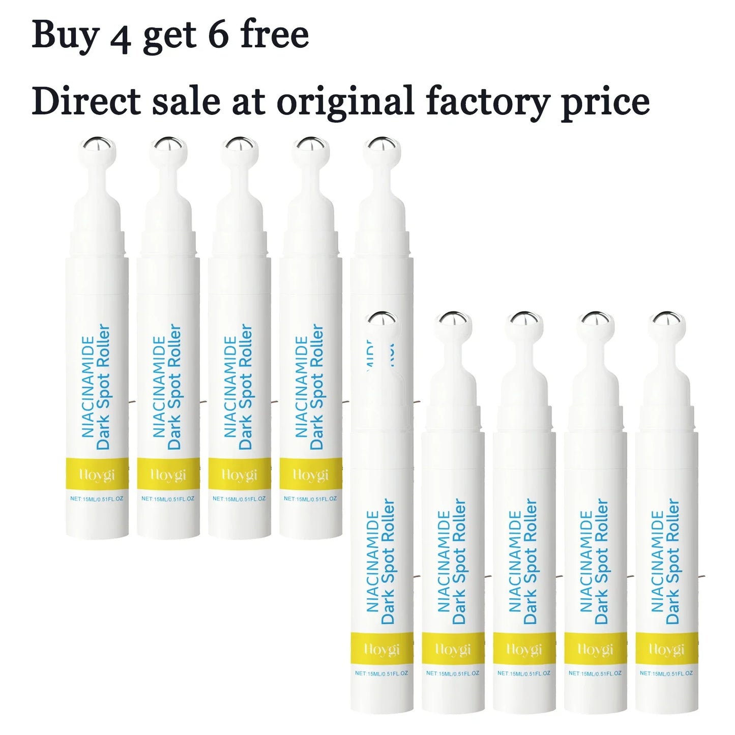 Hoygi Niacinamide Face Serum Roller 15ml – Brighten & Moisturize