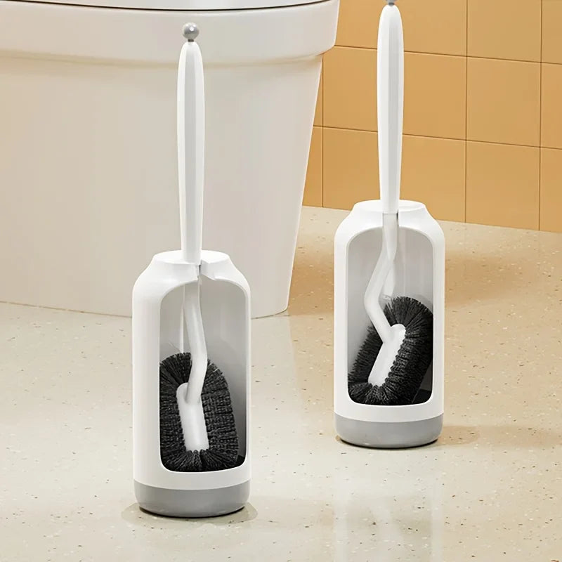 Toilet Brush Set with Ventilated Base & Long Ergonomic Handle