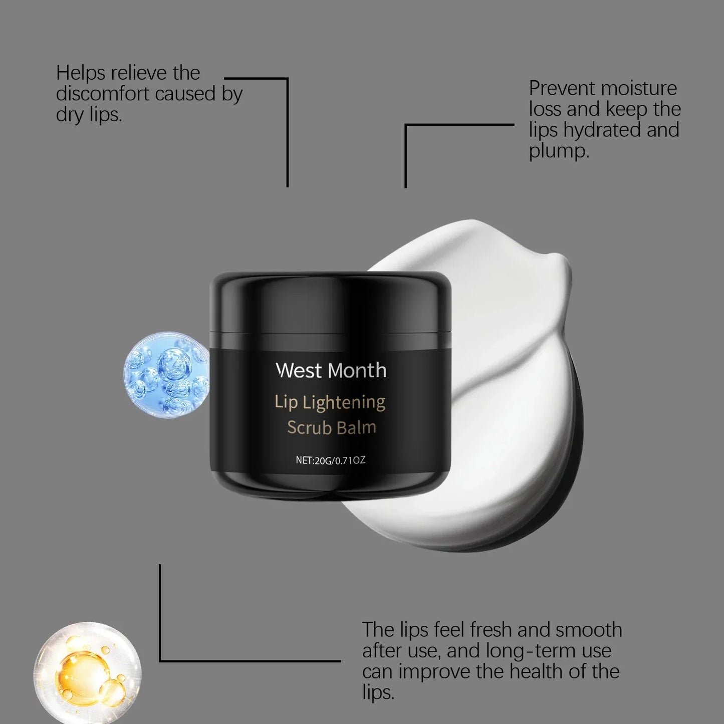 20G Lip Scrub Balm – Exfoliating, Moisturizing & Nourishing
