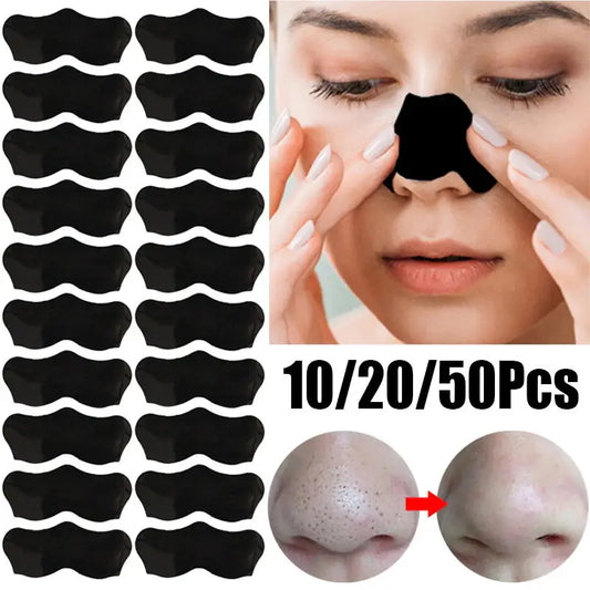 10-100PC Blackhead Remover Mask Nasal Strips Black Head Nose Dot Spot Peel Off Sticker Face Acne Whitehead Pore Cleaner Nose Peaceful Pleasures Health and Wellness