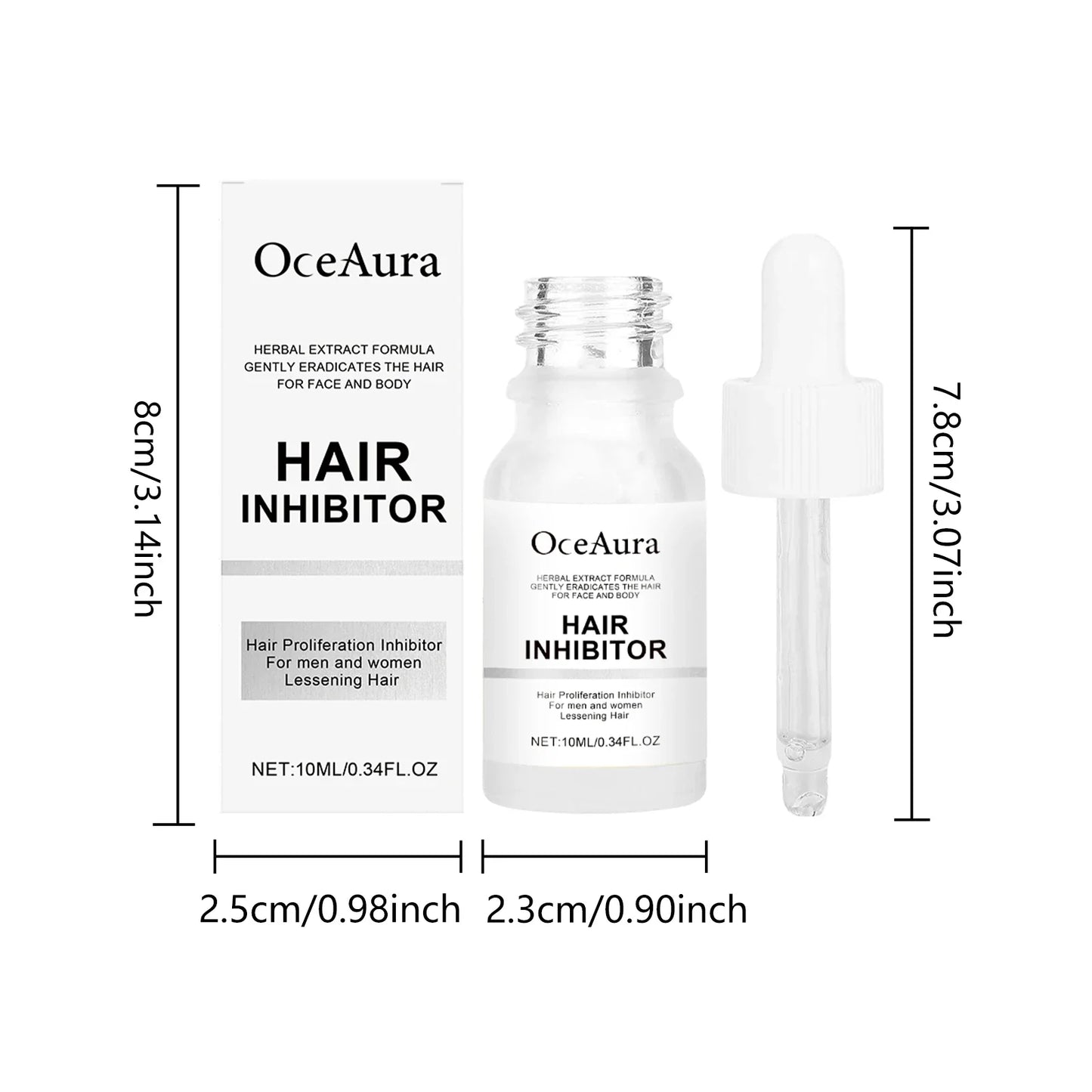 OceAura Hair Removal Serum – Gentle, Moisturizing, 10ml