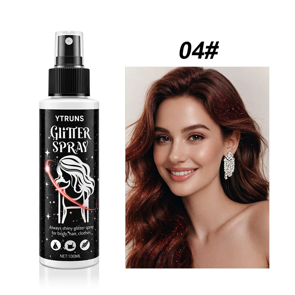 Body Glitter Spray – Shimmer Mist for Hair, Face & Body | 5 Colors