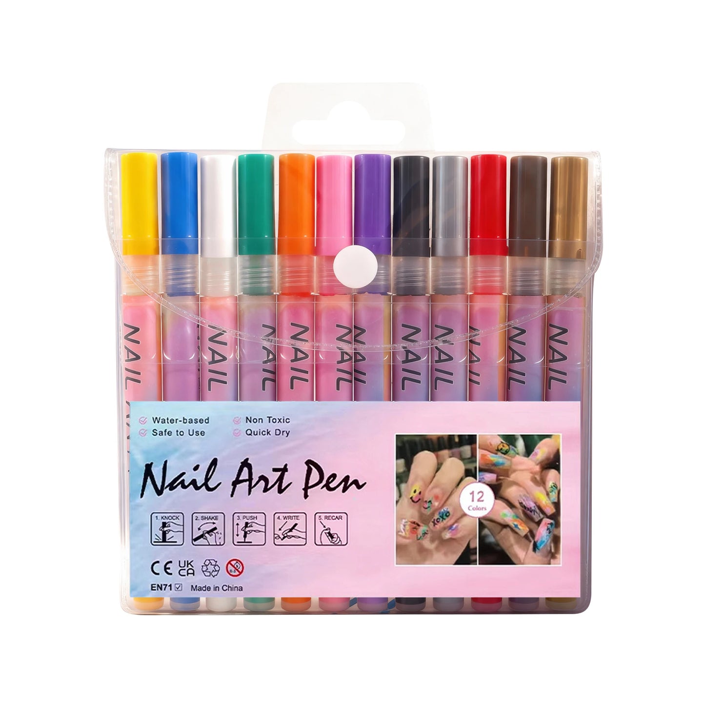 12pcs Nail Art Dotting Pen Set for Creative Nail Designs Peaceful Pleasures Health and Wellness 1set