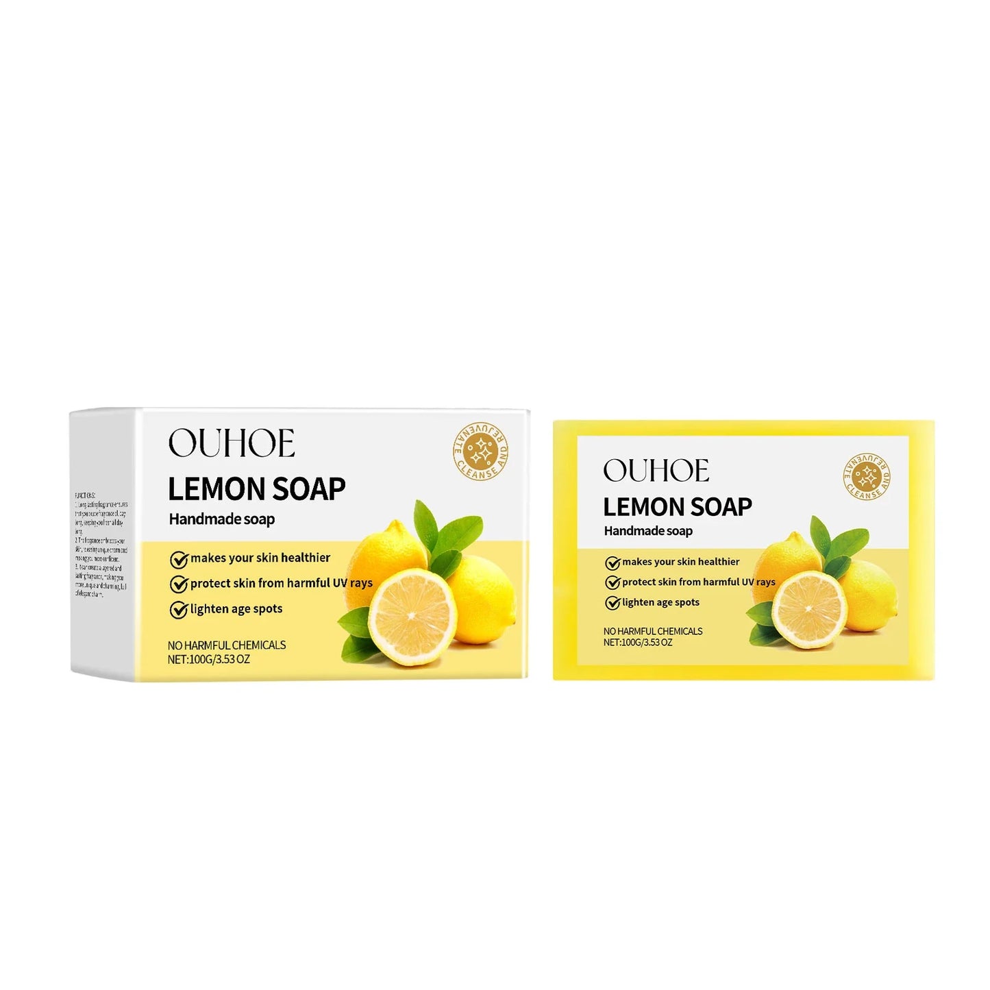 100g Lemon Bath Soap – Oil Control, Moisturizing & Smoothing