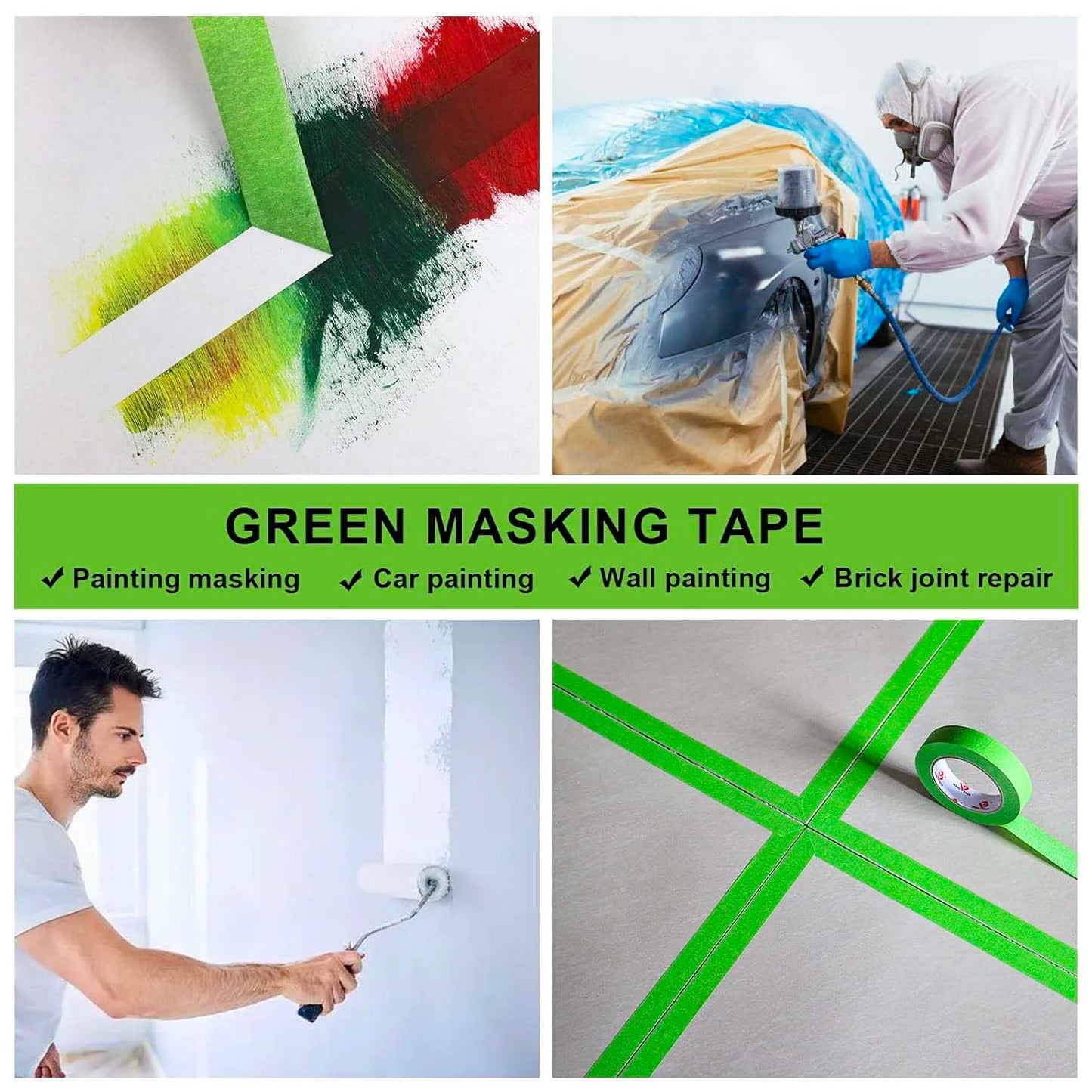 Green Yellow Orange Masking Tape – Bulk Painters & Craft Tape