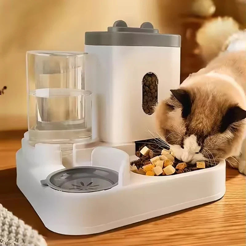 2-in-1 Large Capacity Pet Feeder & Water Dispenser Bowl