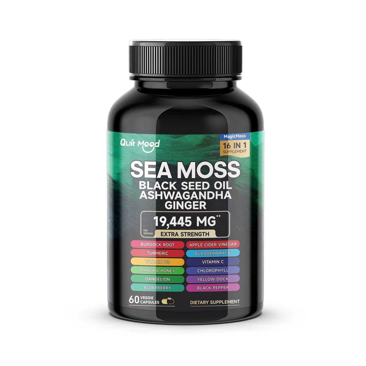 Sea Moss & Shilajit Bundle – 120 Capsules with Ashwagandha Peaceful Pleasures Health and Wellness Sea moss 60 Capsules United States