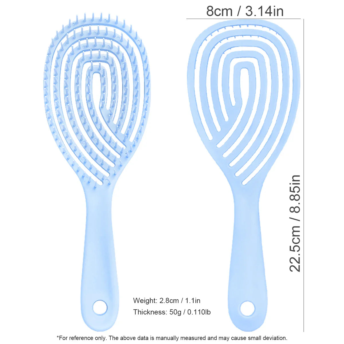 Anti-Static Hollow Rib Detangling Comb – Dry & Wet Hair