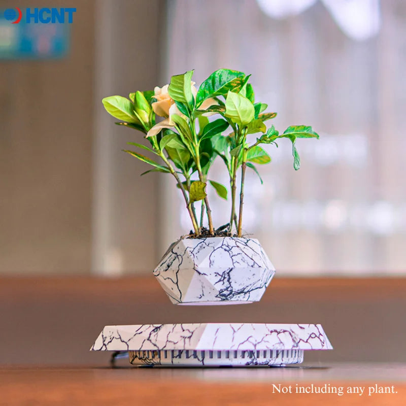 Magnetic Levitating Floating Plant Pot | Air Bonsai 360° Spin