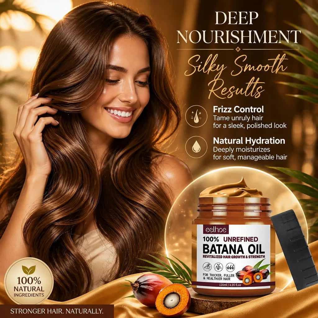 100% Pure Organic Batana Oil Conditioner – Hydrates Reduces Frizz Adds Density And Prevents Breakage For Thicker Stronger Hair Peaceful Pleasures Health and Wellness