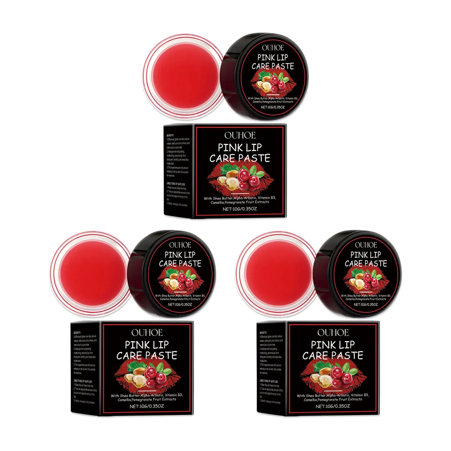 OUHOE Lip Brightening Exfoliating Balm | Nourish & Plump